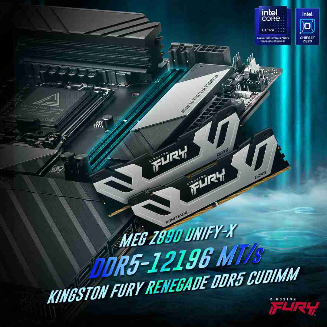 12196 MT/s，微星、金士顿创下 DDR5 内存超频新纪录