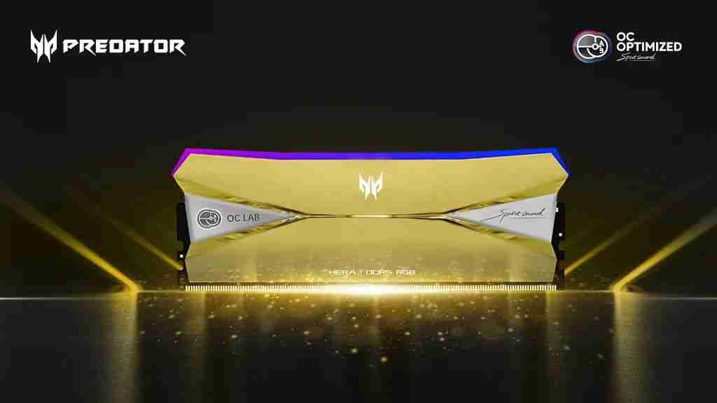 掠夺者存储推出 HERA 影锋 OC LAB 联名至臻限定款内存条，24K 真金镜面
