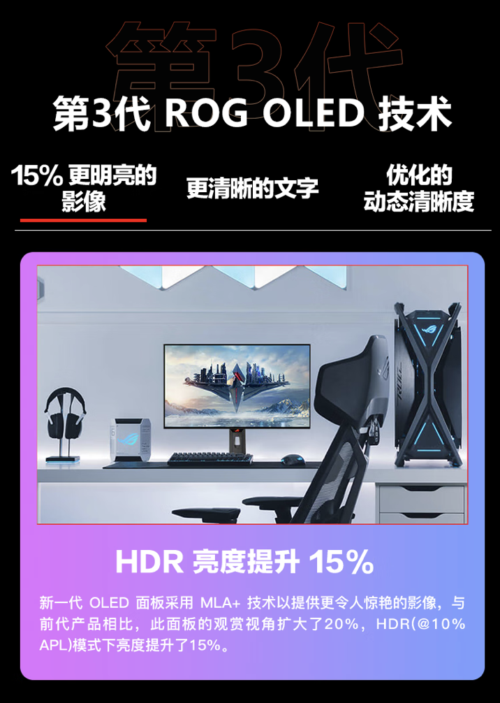 华硕“PG32UCDP”32 英寸显示器 7 月 19 日开售：4K 240Hz / 1080P 480Hz 双模 OLED，9999 元