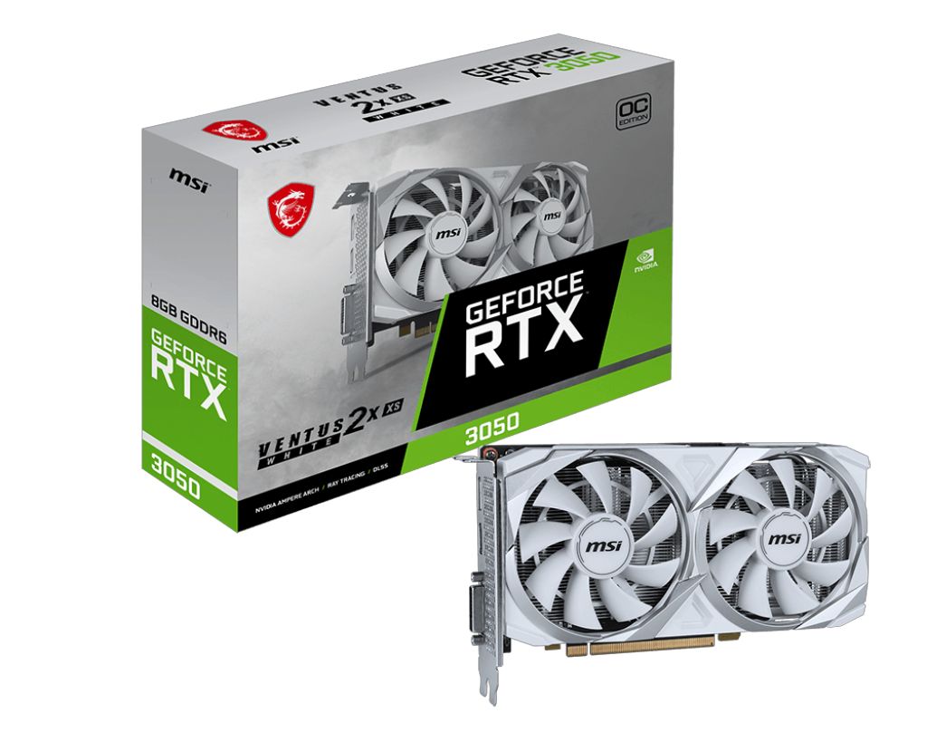 微星推出白色版万图师 RTX 3050 显卡：8GB 显存、128bit 位宽、130W TDP
