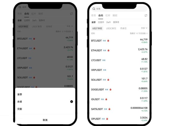 选择合约类型