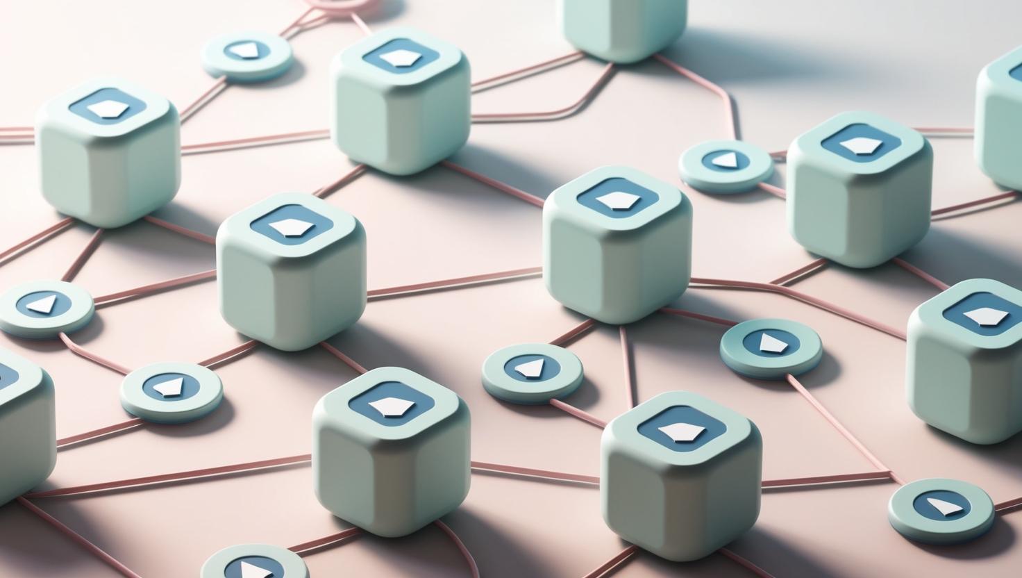 3D icons and blockchain network in a light style, no more element, no word (2).jpg