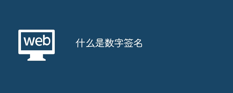 数字签名：确保信息安全的电子签名技术