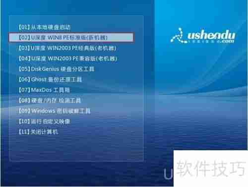 u深度win08pe系统下硬盘低级格式化教程