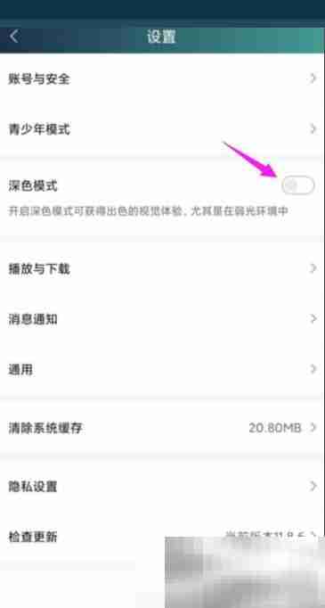 爱奇艺怎么开启夜间模式 爱奇艺开启夜间模式方法