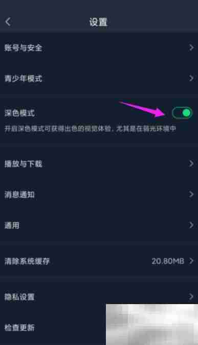 爱奇艺怎么开启夜间模式 爱奇艺开启夜间模式方法