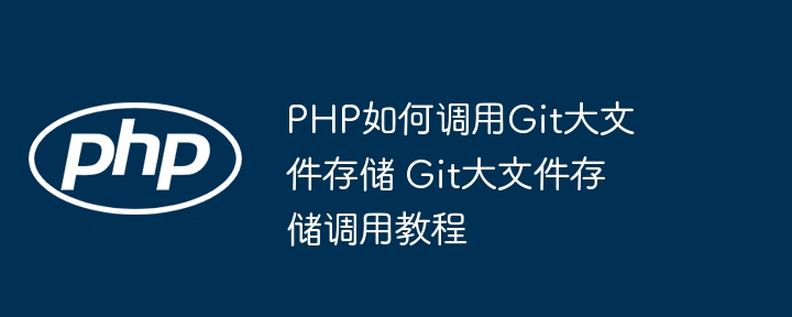 PHP如何调用Git大文件存储 Git大文件存储调用教程