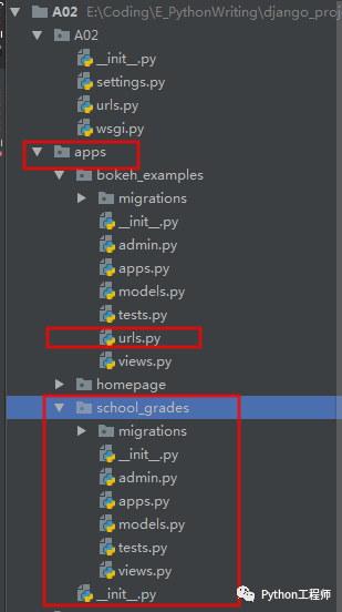 网站搭建-django-学习成绩管理-01-新建app