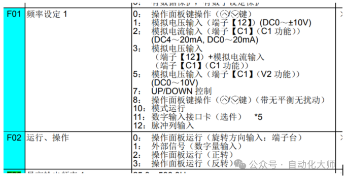 富士变频器端子启动，模拟量/电位器调速的方法