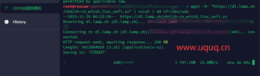 OVH物理机DD Windows