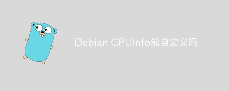 Debian CPUInfo能自定义吗
