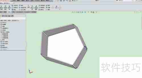 SolidWorks中将实体转换为钣金并展开的方法