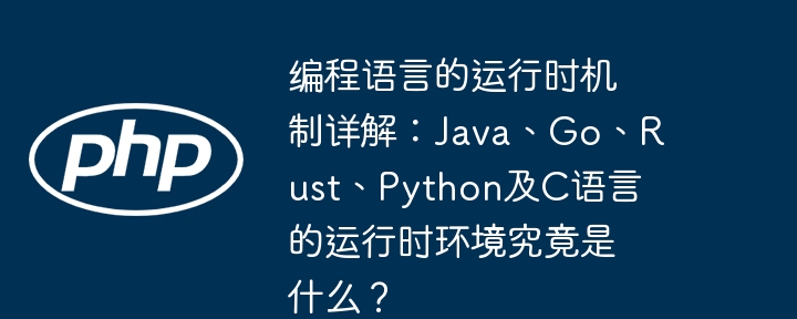 编程语言的运行时机制详解：Java、Go、Rust、Python及C语言的运行时环境究竟是什么？