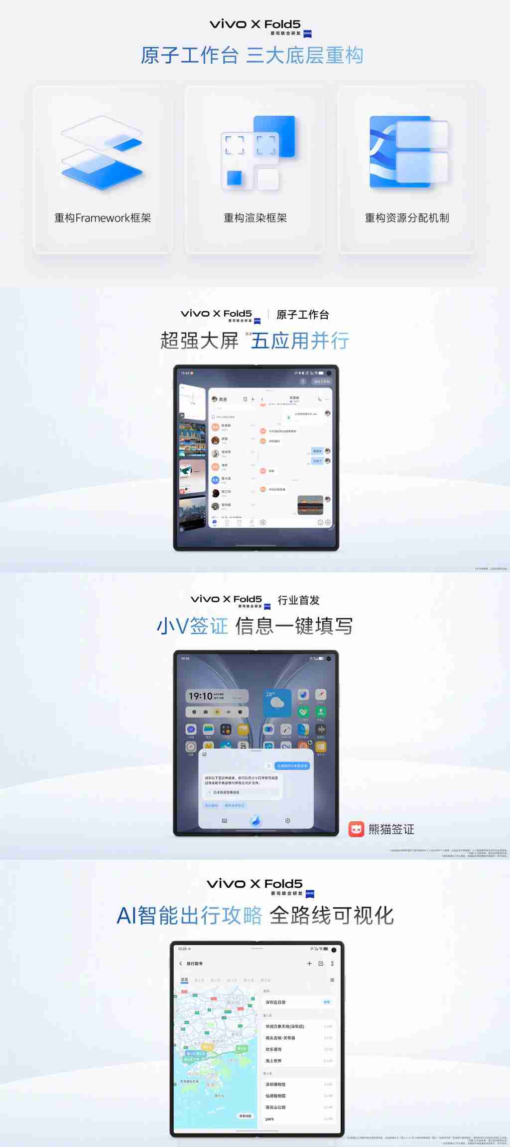 全球最轻大折叠 vivo X Fold5 正式发布,售价 6999 元起!