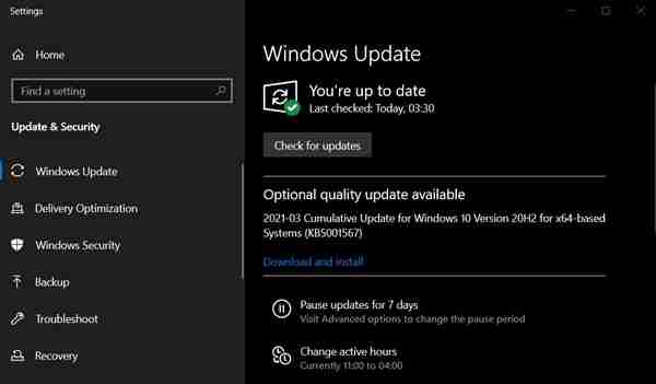 微软Win10 2004 KB5001567正式上线了！
