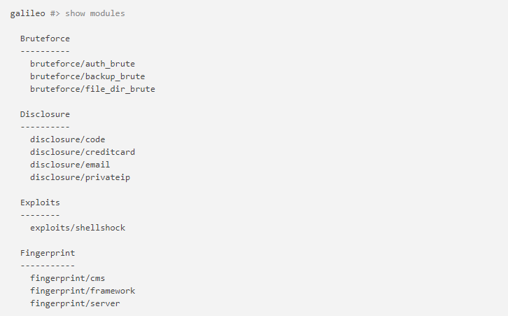 Galileo:一款开源Web应用审计框架