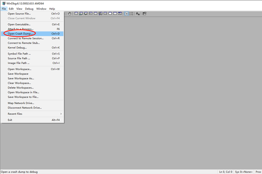Windbg调试dmp文件方法