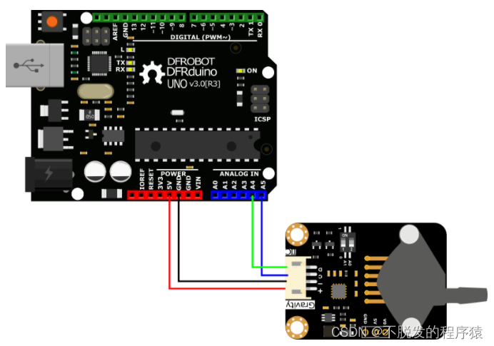 Arduino驱动MPX5700AP气压传感器(压力传感器)