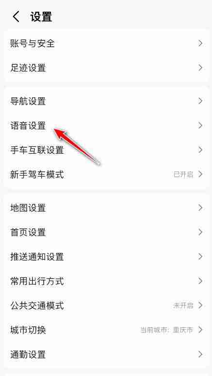 高德地图导航语速怎么设置