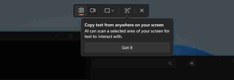 微软 Win11 “文本提取”将上线：无需截图可提取文本