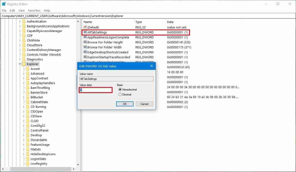 Win10电脑恢复Alt + Tab快捷键的方法？