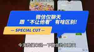 微信仅聊天和不让他看我有何区别