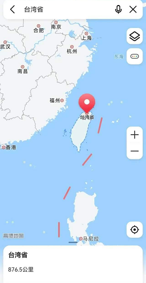 高德地图台湾地图怎么查看