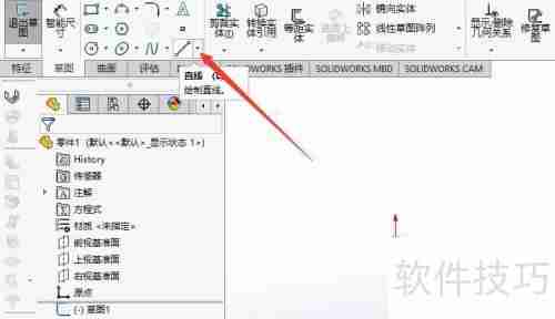 SW使用钣金工具栏创建展开特征的方法