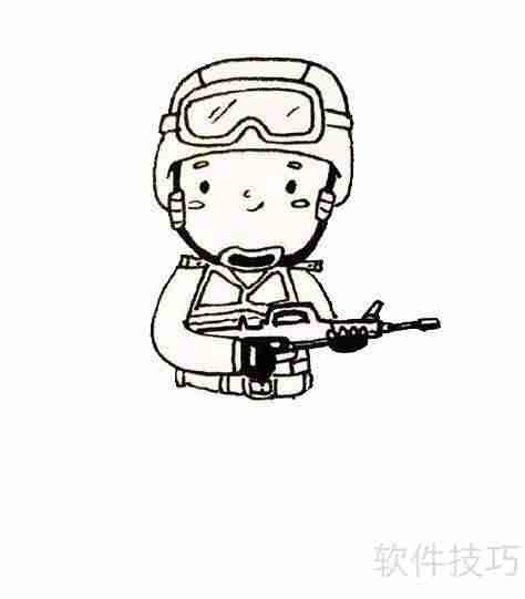 如何画特警：一份简笔画教程