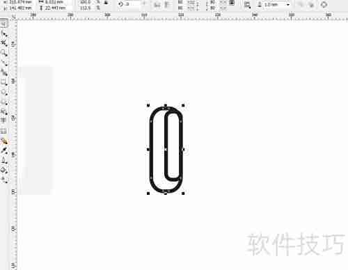 CorelDRAW绘制曲别针图标