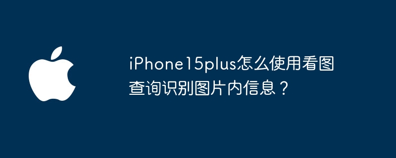 iPhone15plus怎么使用看图查询识别图片内信息?