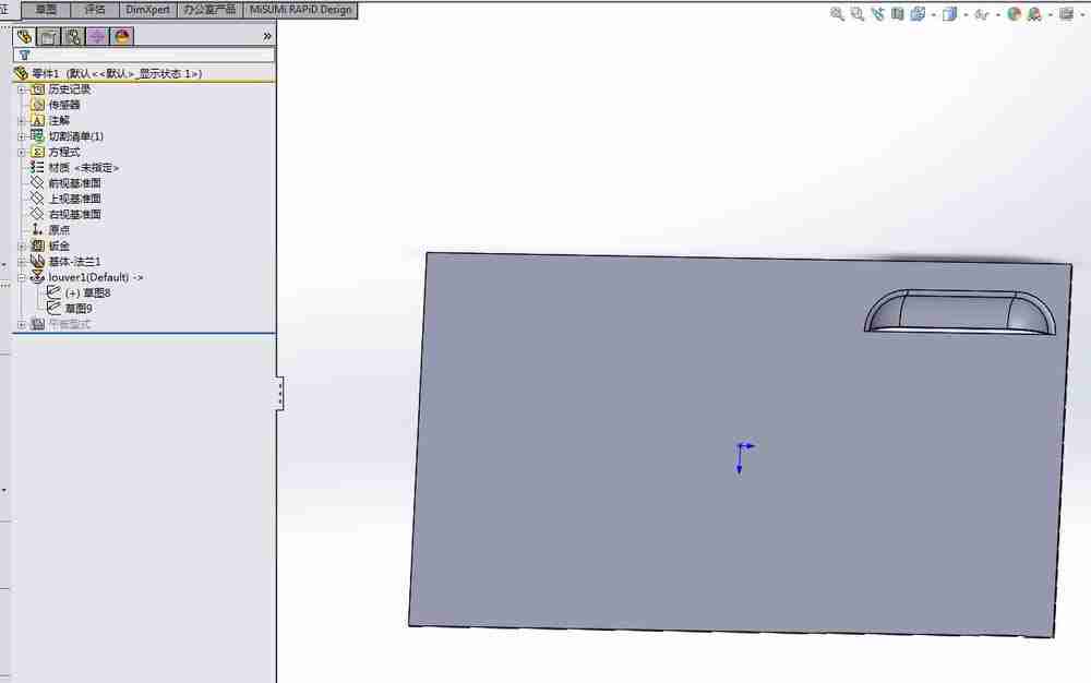 Solidworks怎么绘制百叶窗模型