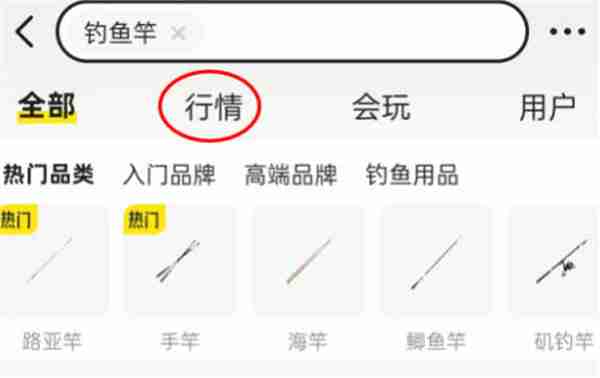 闲鱼怎么查看商品行情