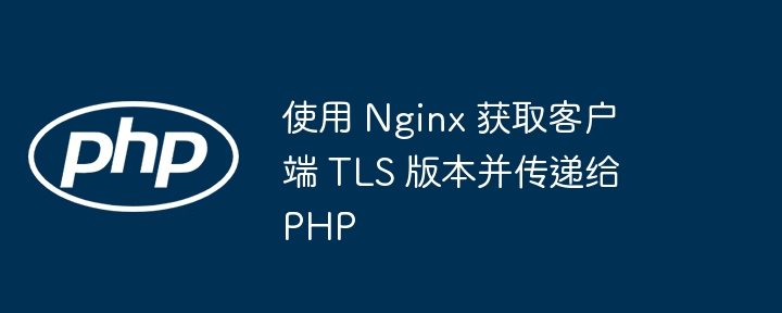使用 Nginx 获取客户端 TLS 版本并传递给 PHP