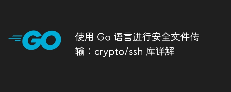 使用 Go 语言进行安全文件传输:crypto/ssh 库详解