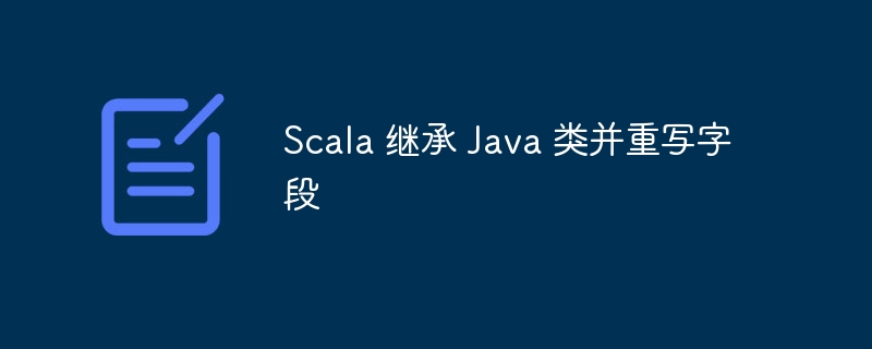 Scala 继承 Java 类并重写字段