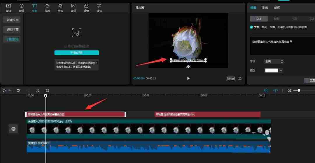 剪映颜色逐字覆盖动画的制作技巧