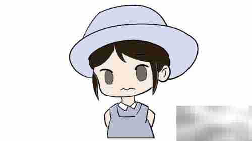 大眼睛小女孩简笔画