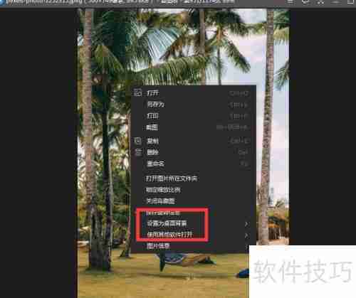 看图软件如何设桌面背景