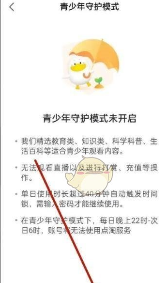 点淘app青少年模式怎么设置 青少年模式设置方法