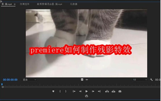 Prism如何制作残影特效教程