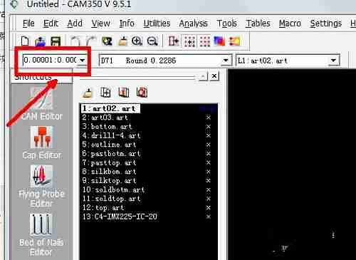 cam350怎么查看板尺寸？cam350测量板尺寸的方法