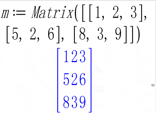 Maple计算方形矩阵实例解析