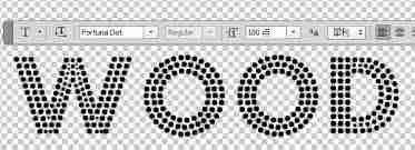 ps如何制作点状投影文字效果