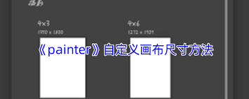painter如何调整画布大小