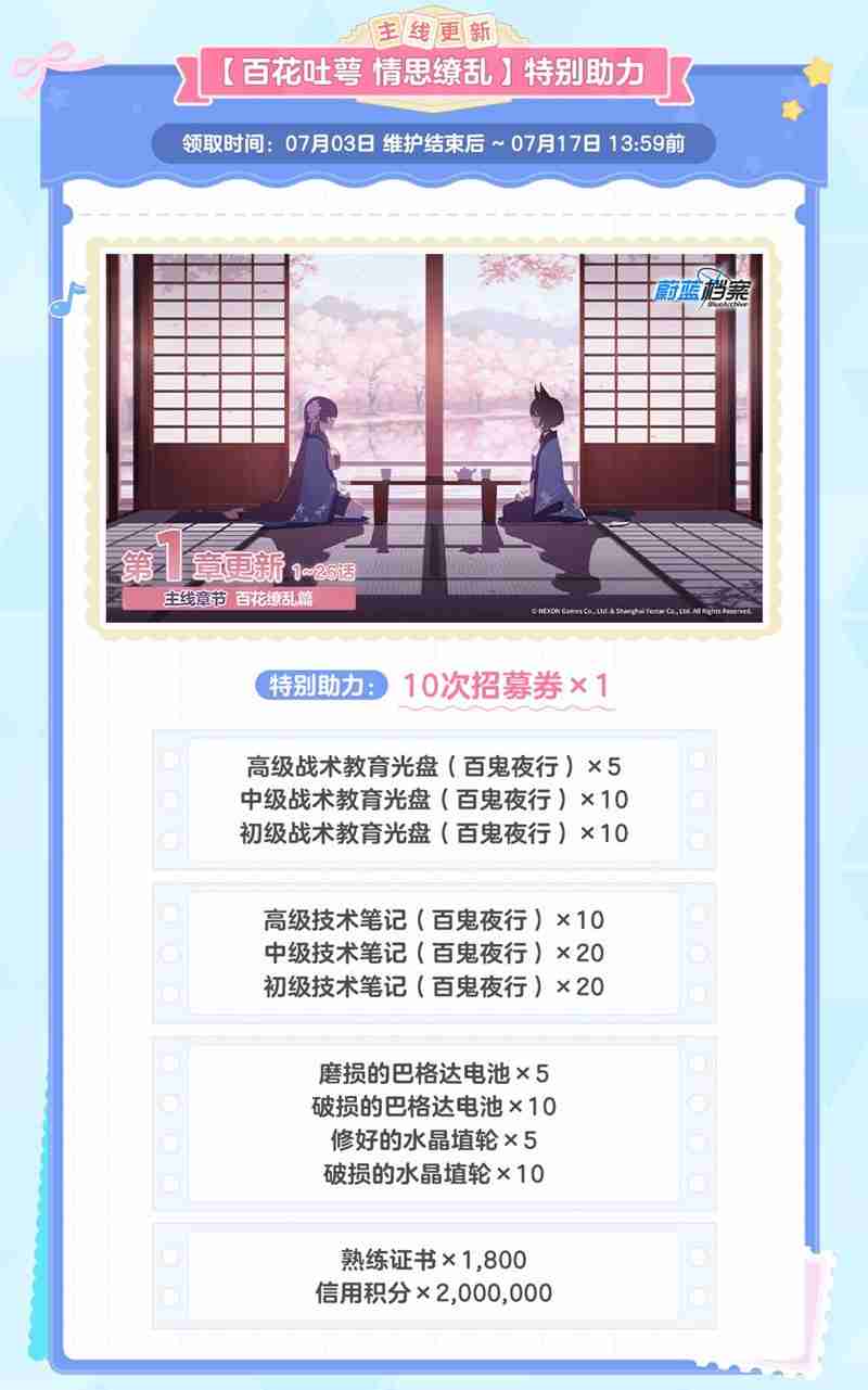 蔚蓝档案最新二周年兑换码 国服二周年官方福利礼包