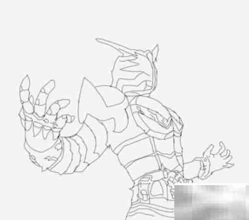 假面骑士Build绘画教程