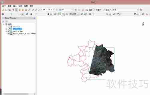 多个遥感影像图裁剪镶嵌为一个影像图的方法