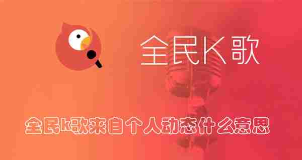 全民k歌来自个人动态什么意思